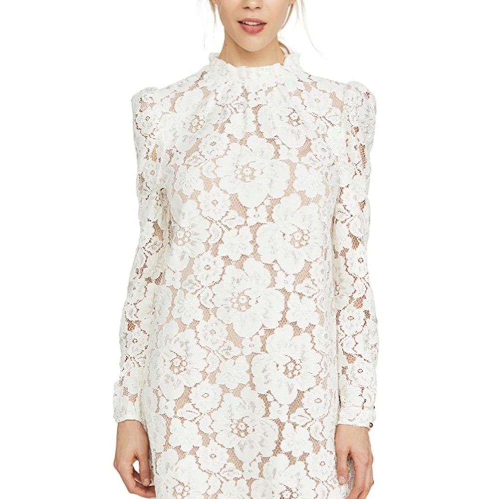 White lace dress worn once!! Great condition!